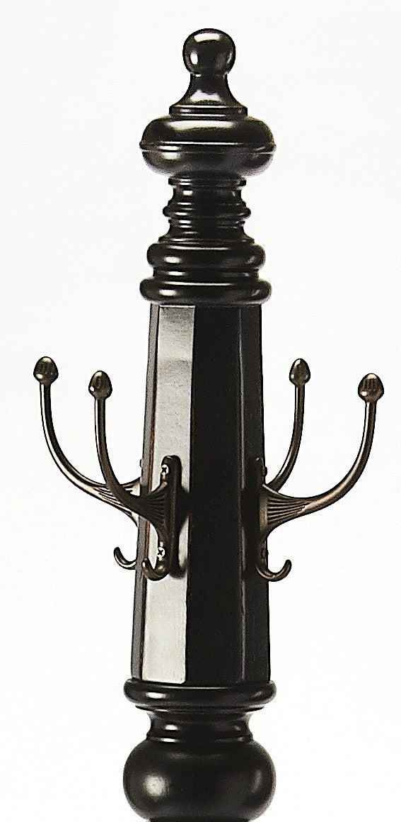 Joshua Black Licorice Costumer By Homeroots | Shelves & Shelving Units | Modishstore - 2