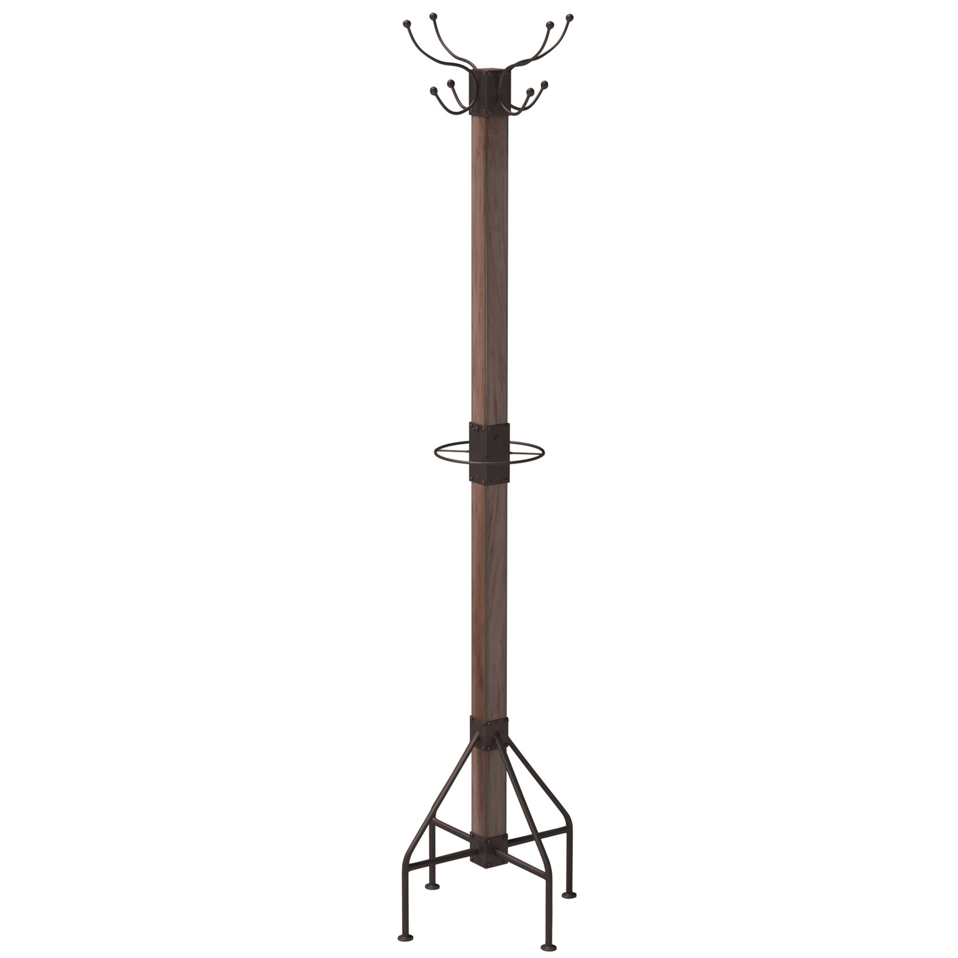 Logan Square Rustic Costumer By Homeroots | Shelves & Shelving Units | Modishstore
