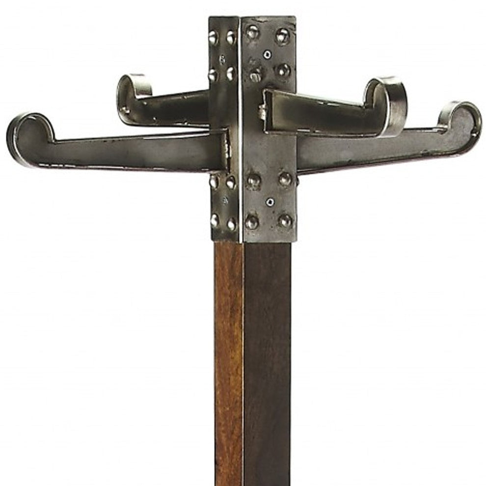 Carston Industrial Chic Coat Rack By Homeroots | Coat Racks | Modishstore - 5