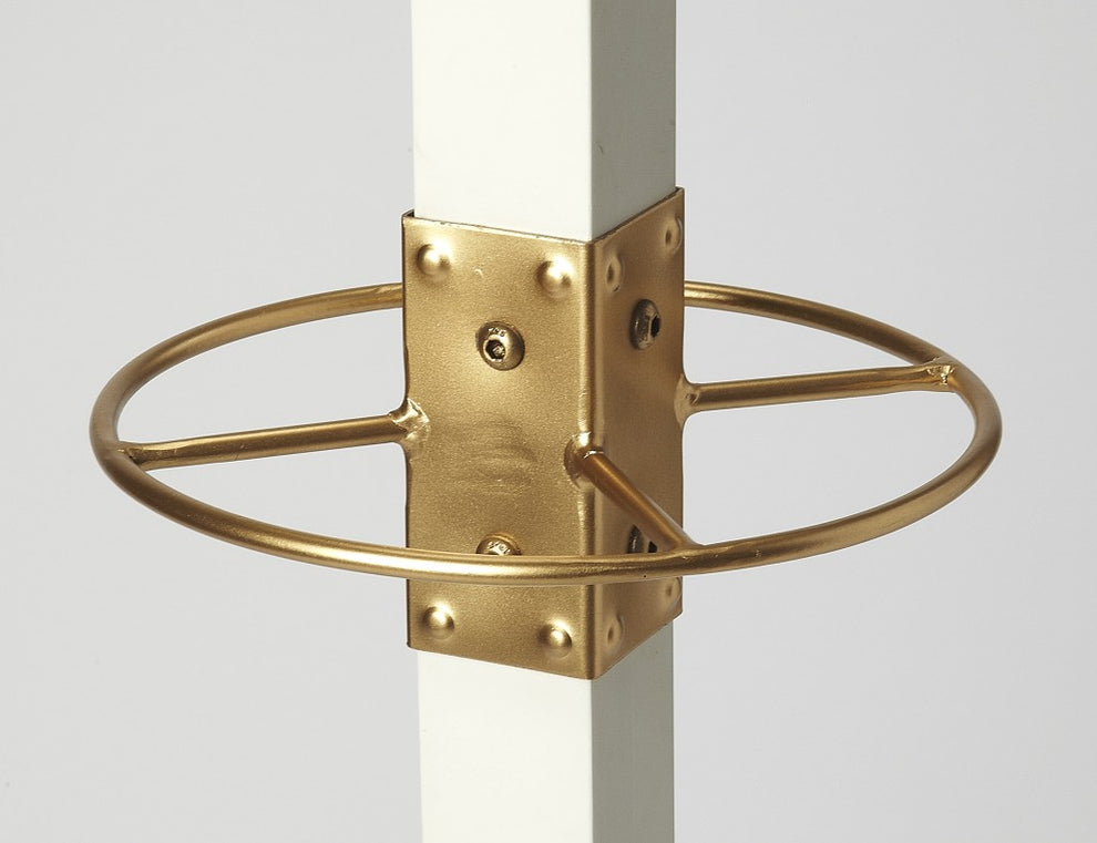 Logan Square White & Gold Coat Rack Tree By Homeroots | Coat Racks | Modishstore - 4