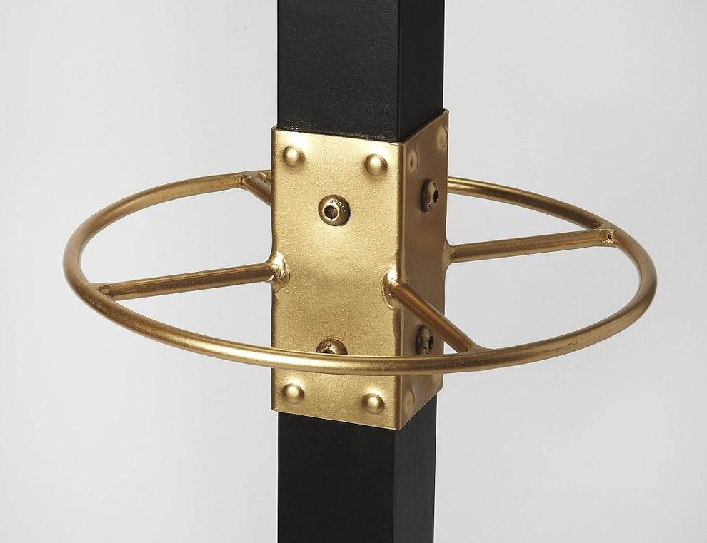 Logan Square Black & Gold Coat Rack Tree By Homeroots | Coat Racks | Modishstore - 3