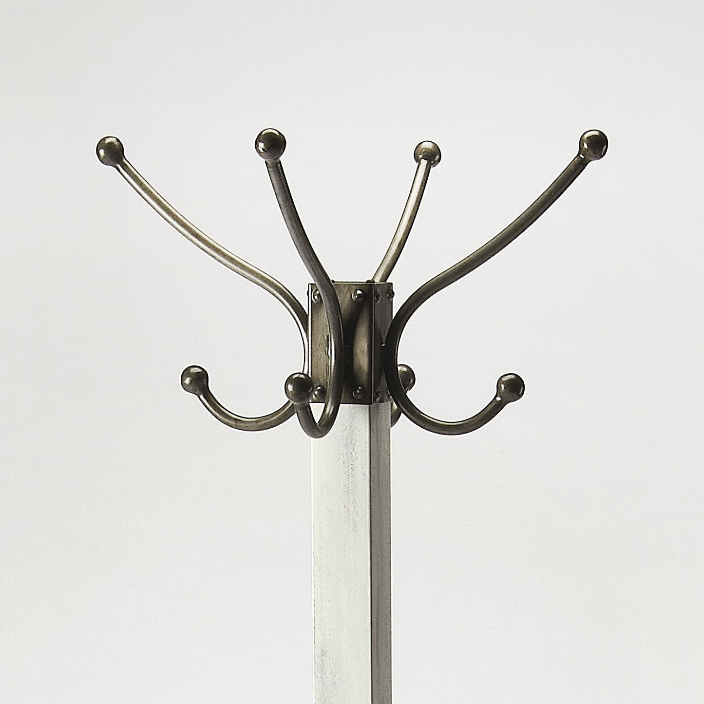 Logan Square White Wood Coat Rack Tree By Homeroots | Coat Racks | Modishstore - 4