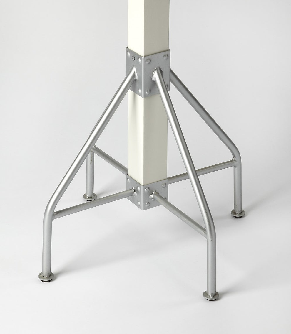 Logan Square White & Silver Coat Rack Tree By Homeroots | Coat Racks | Modishstore - 2