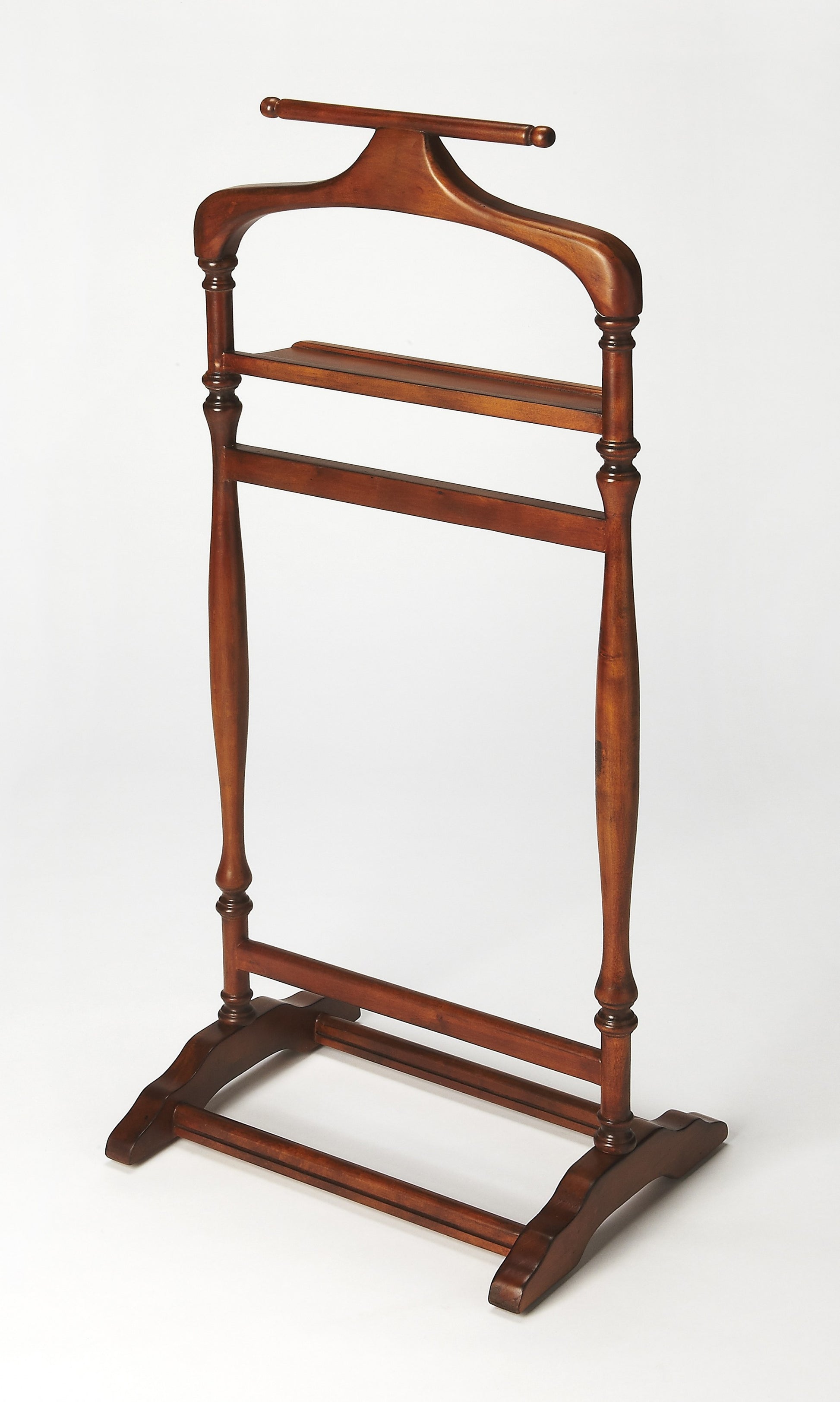 Judson Olive Ash Burl Valet Stand By Homeroots | Shelves & Shelving Units | Modishstore