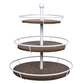 Three Tiered Metal And Wood Decorative Stand By Homeroots | Trays | Modishstore