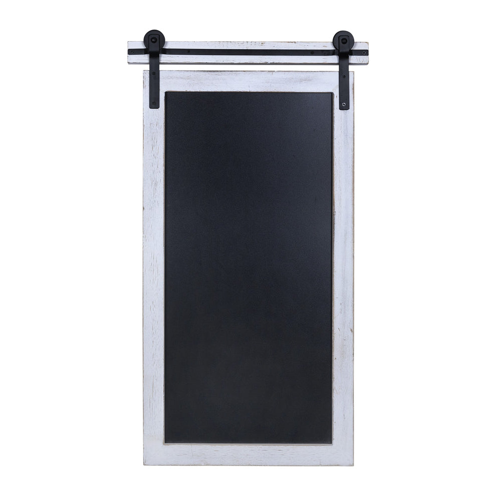 Modern Farmhouse White Frame Chalkboard Wall Decor By Homeroots | Wall Decor | Modishstore - 2