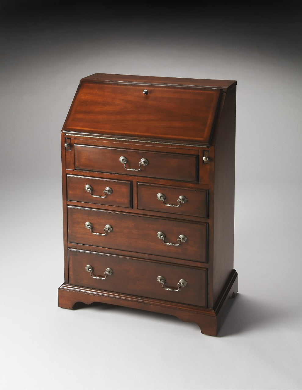 Deep Cherry Secretary By Homeroots | Drawers | Modishstore - 4