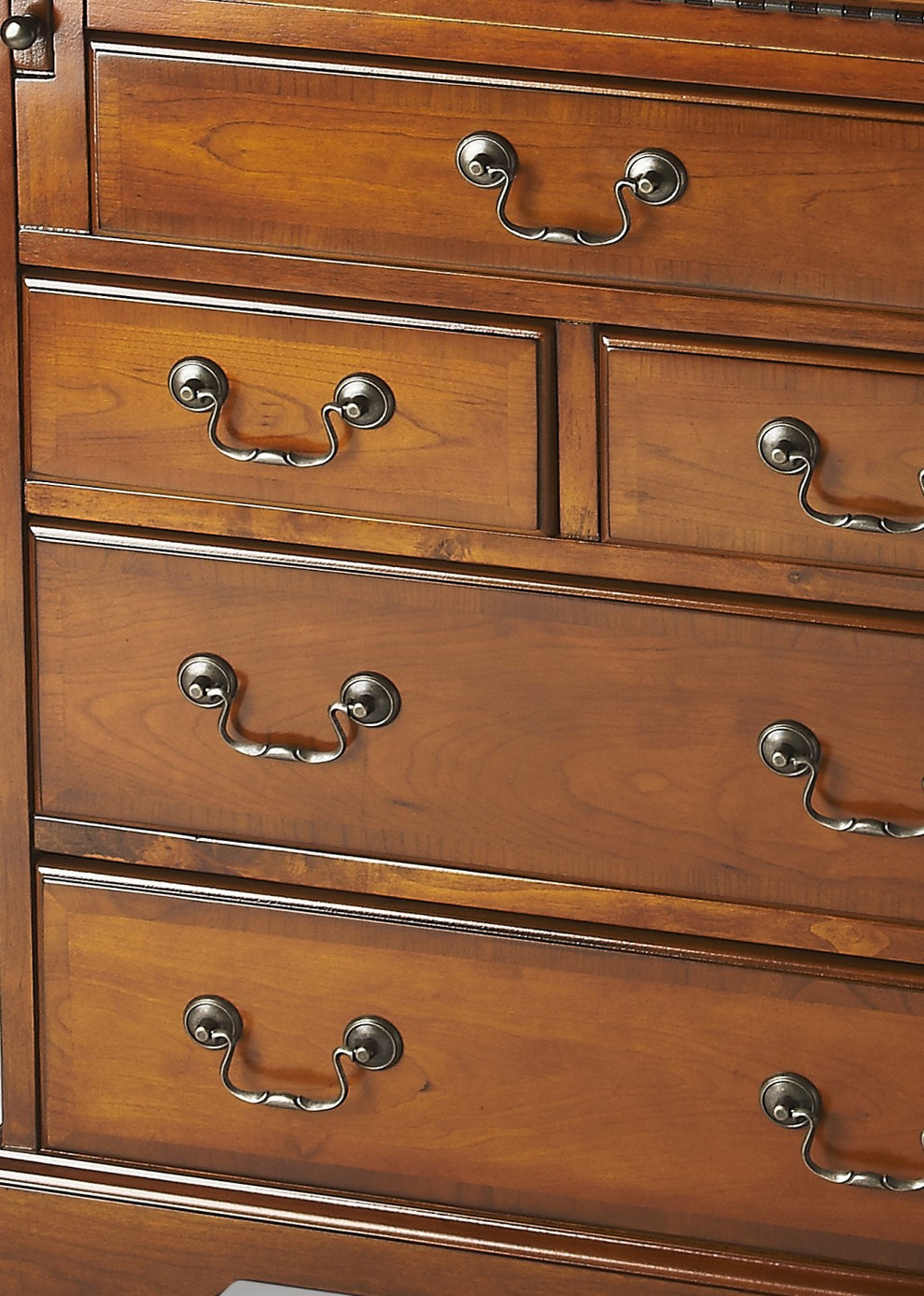 Deep Cherry Secretary By Homeroots | Drawers | Modishstore - 8