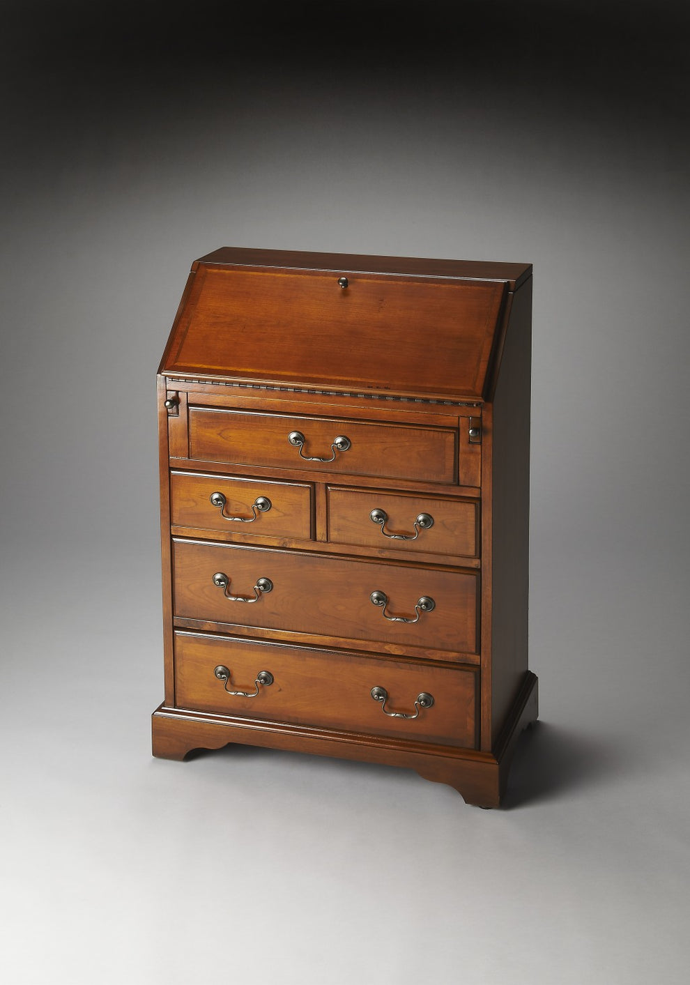 Deep Cherry Secretary By Homeroots | Drawers | Modishstore - 9