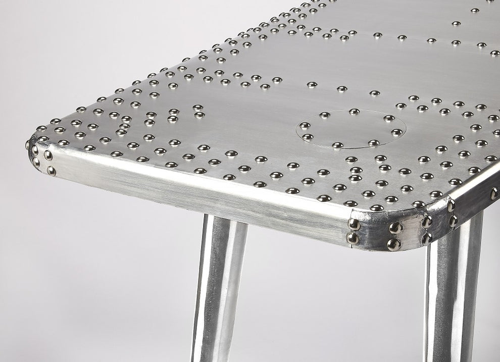 Funky Silver Wing Desk By Homeroots | Desks | Modishstore - 6