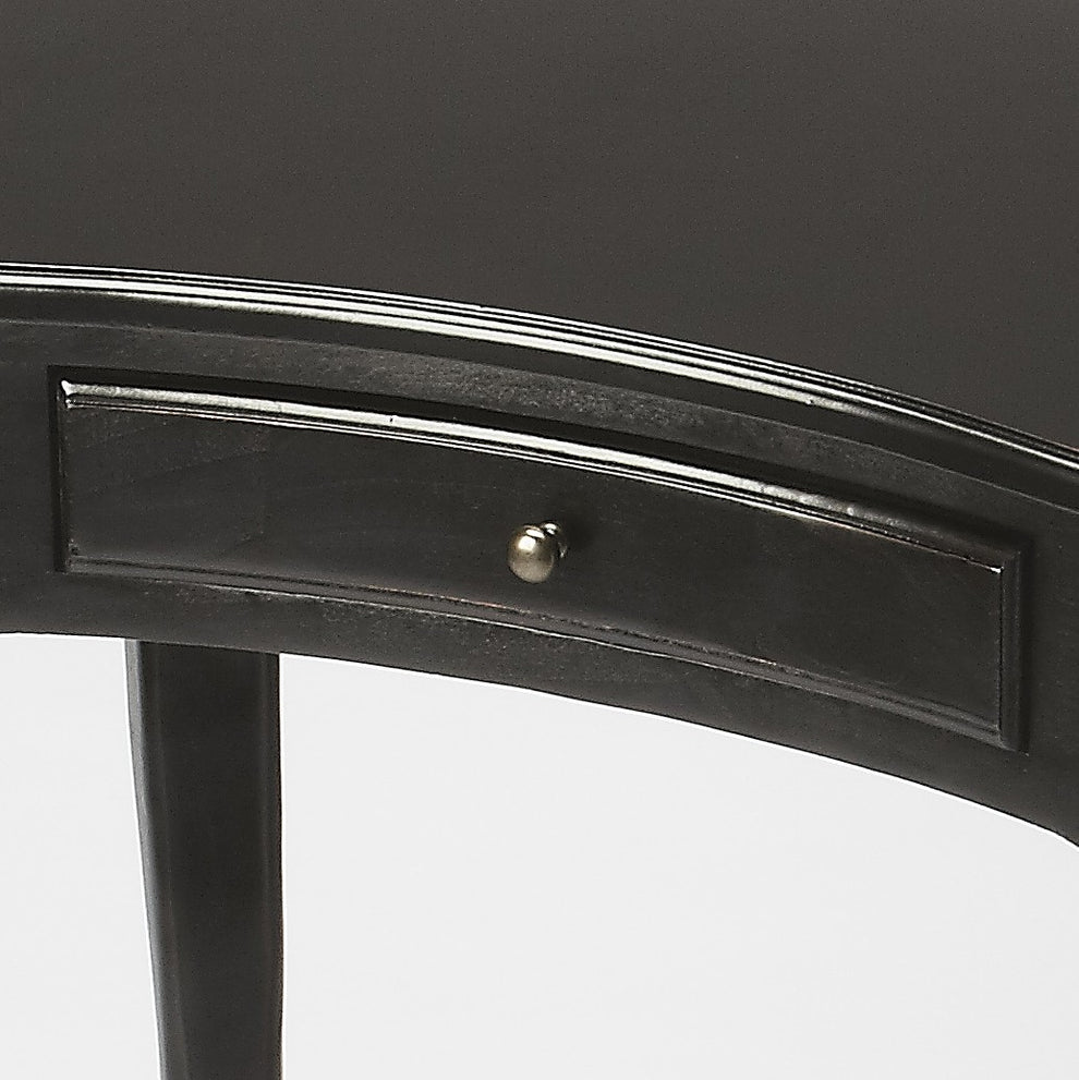 Antiqued Black Writing Desk By Homeroots | Desks | Modishstore - 2