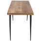 Natural Wood and Metal Desk By Homeroots | Desks | Modishstore - 3