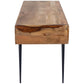 Natural Wood and Metal Desk By Homeroots | Desks | Modishstore - 5