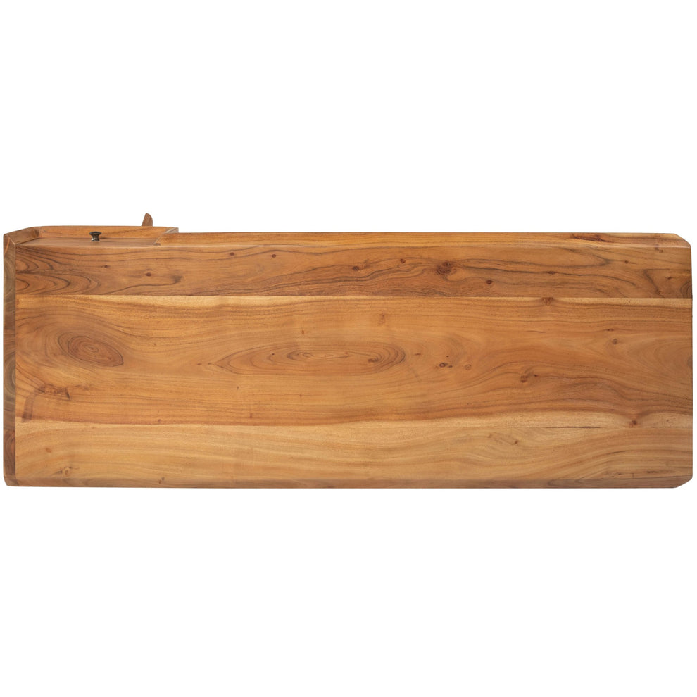 Natural Wooden Desk By Homeroots | Desks | Modishstore - 5