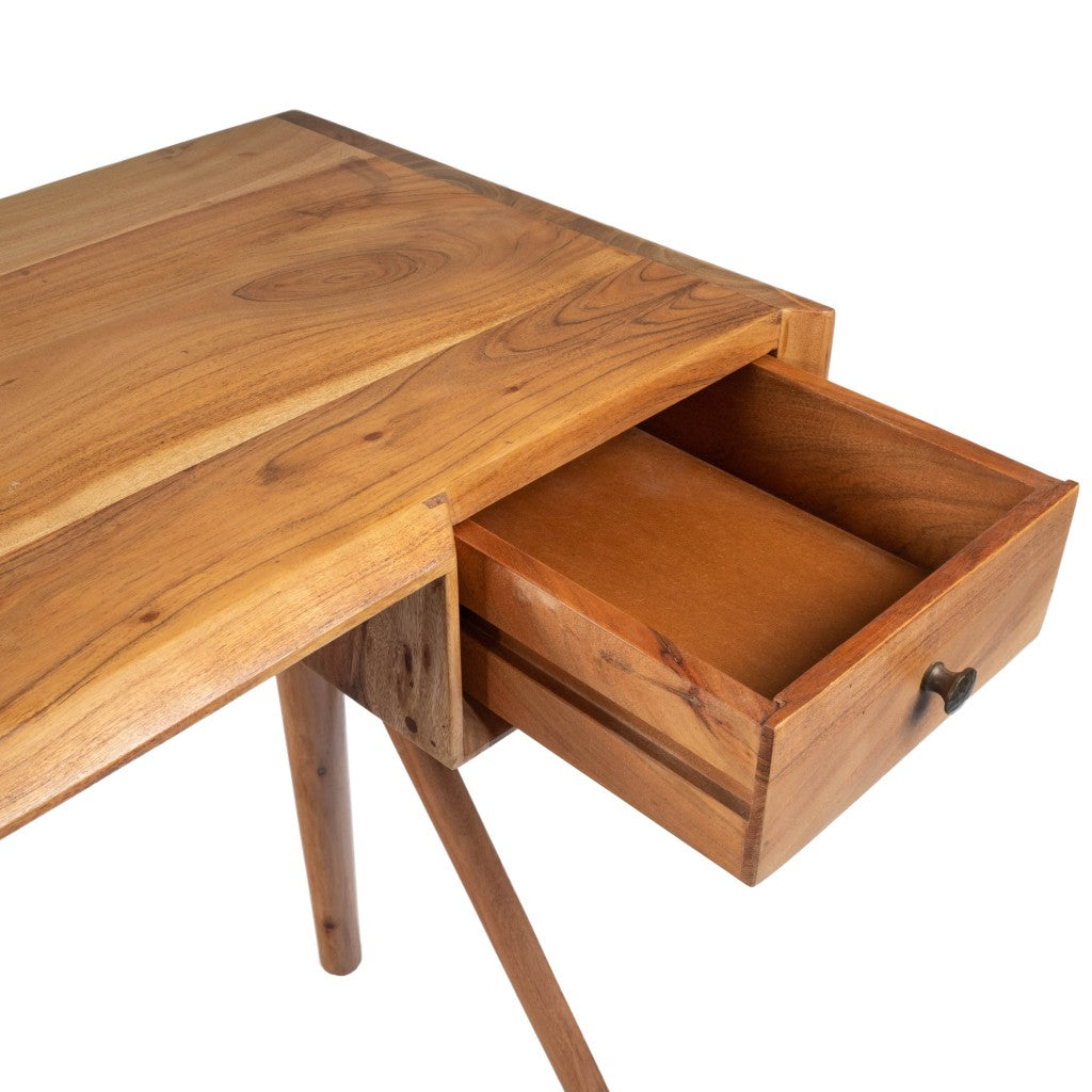 Natural Wooden Desk By Homeroots | Desks | Modishstore - 6