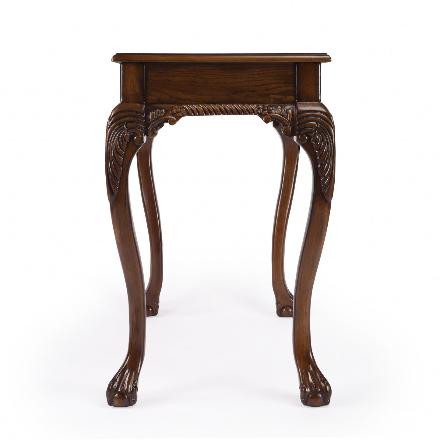 Vintage Oak Writing Desk By Homeroots | Desks | Modishstore - 6