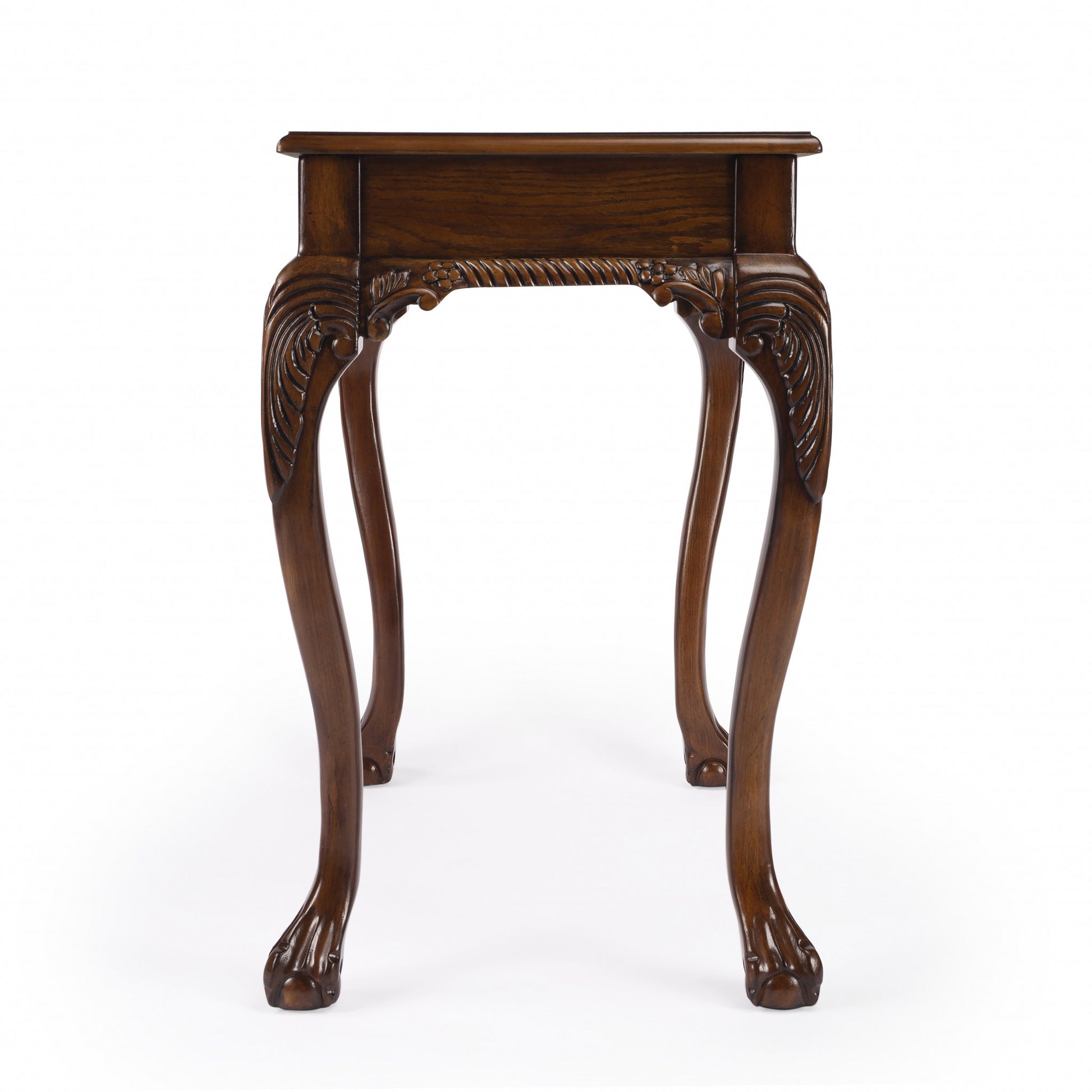 Vintage Oak Writing Desk By Homeroots | Desks | Modishstore - 6