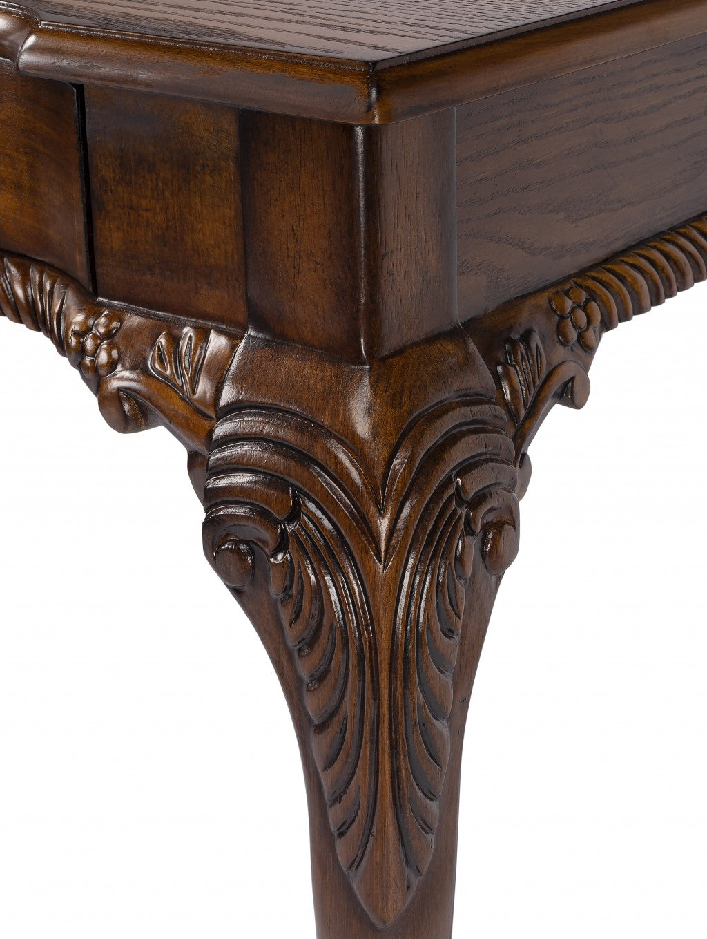 Vintage Oak Writing Desk By Homeroots | Desks | Modishstore - 7