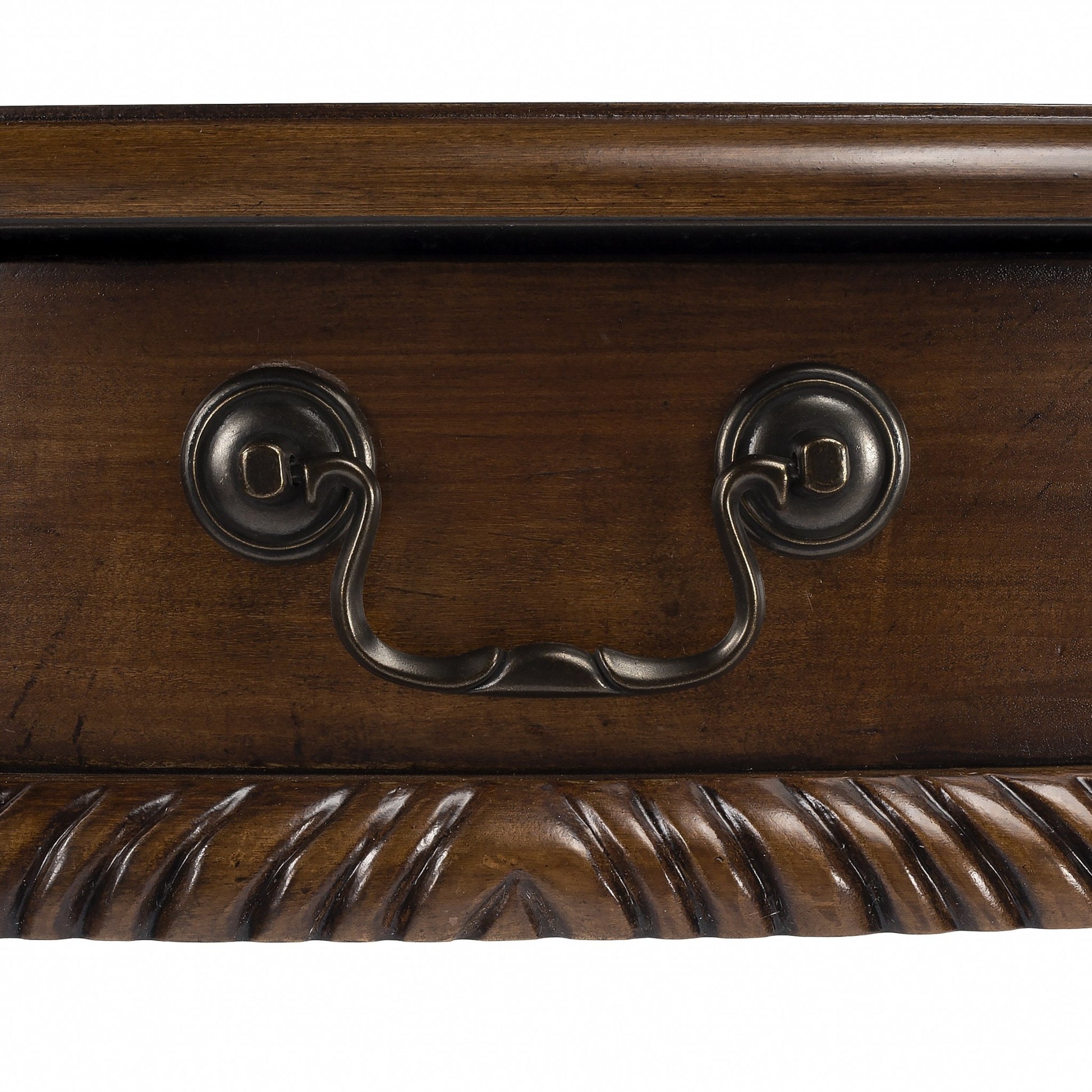 Vintage Oak Writing Desk By Homeroots | Desks | Modishstore - 8