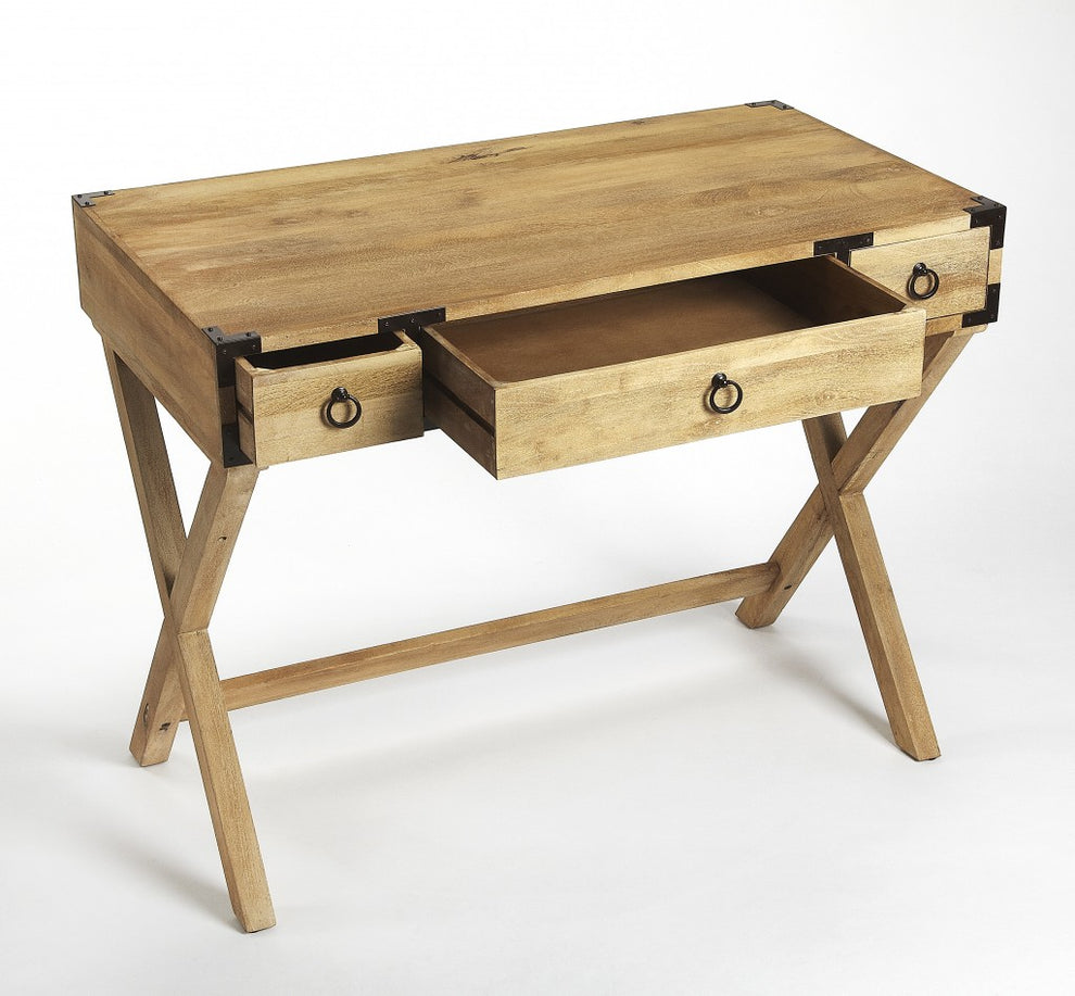 Natural Mango Writing Desk By Homeroots | Desks | Modishstore - 4
