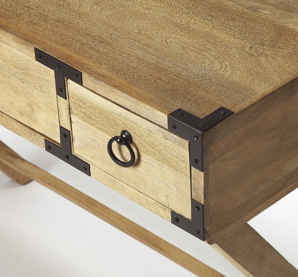 Natural Mango Writing Desk By Homeroots | Desks | Modishstore - 5