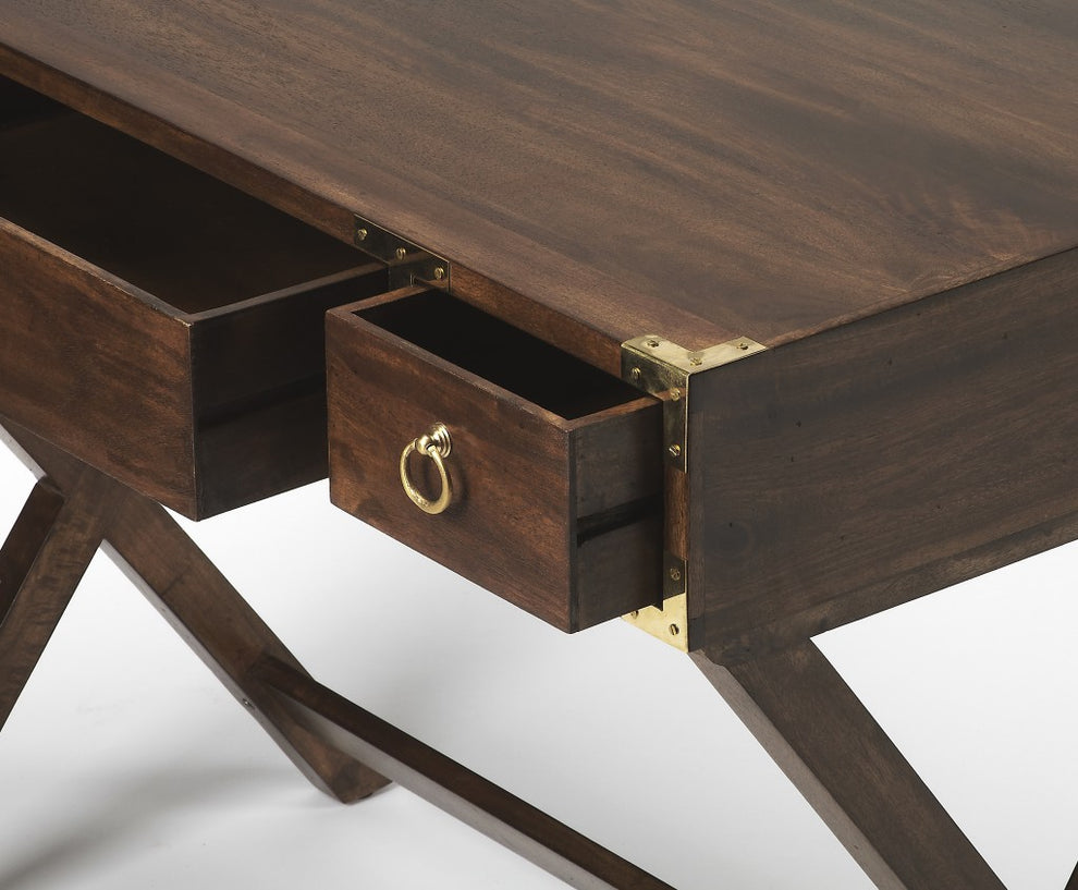 Natural Mango Writing Desk By Homeroots | Desks | Modishstore - 7