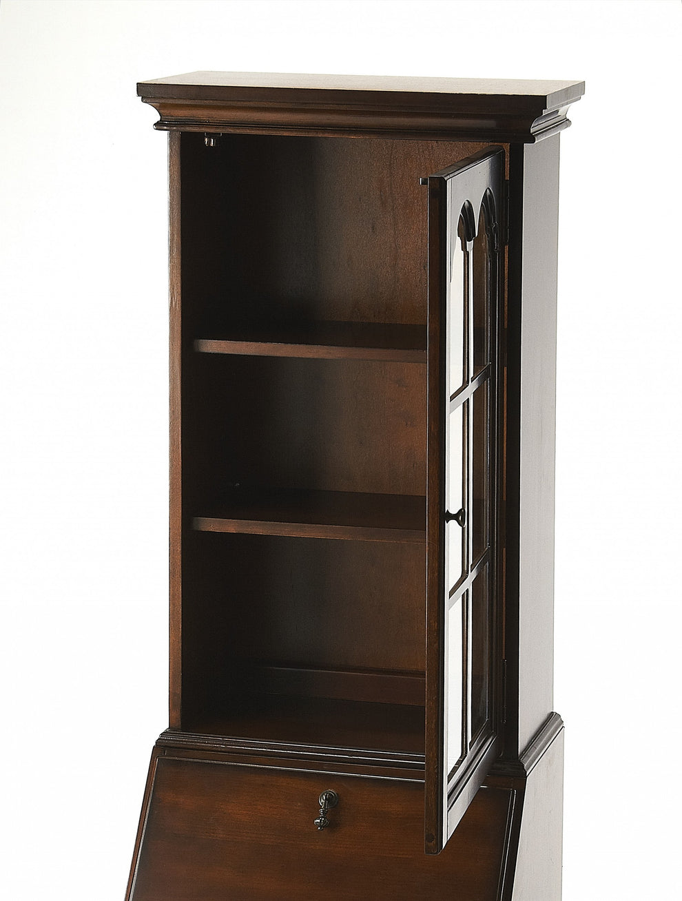 Traditional Deep Cherry Secretary By Homeroots | Desks | Modishstore - 2