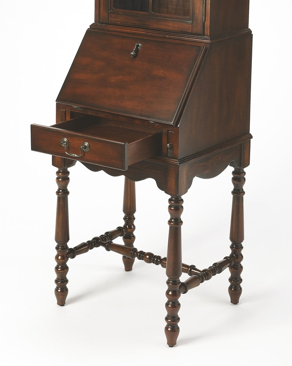 Traditional Deep Cherry Secretary By Homeroots | Desks | Modishstore - 3