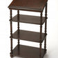 Vintage Oak Library Stand By Homeroots | Side Tables | Modishstore - 9