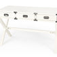 Modern White Campaign Style Desk By Homeroots | Desks | Modishstore - 2