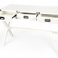 Modern White Campaign Style Desk By Homeroots | Desks | Modishstore - 4