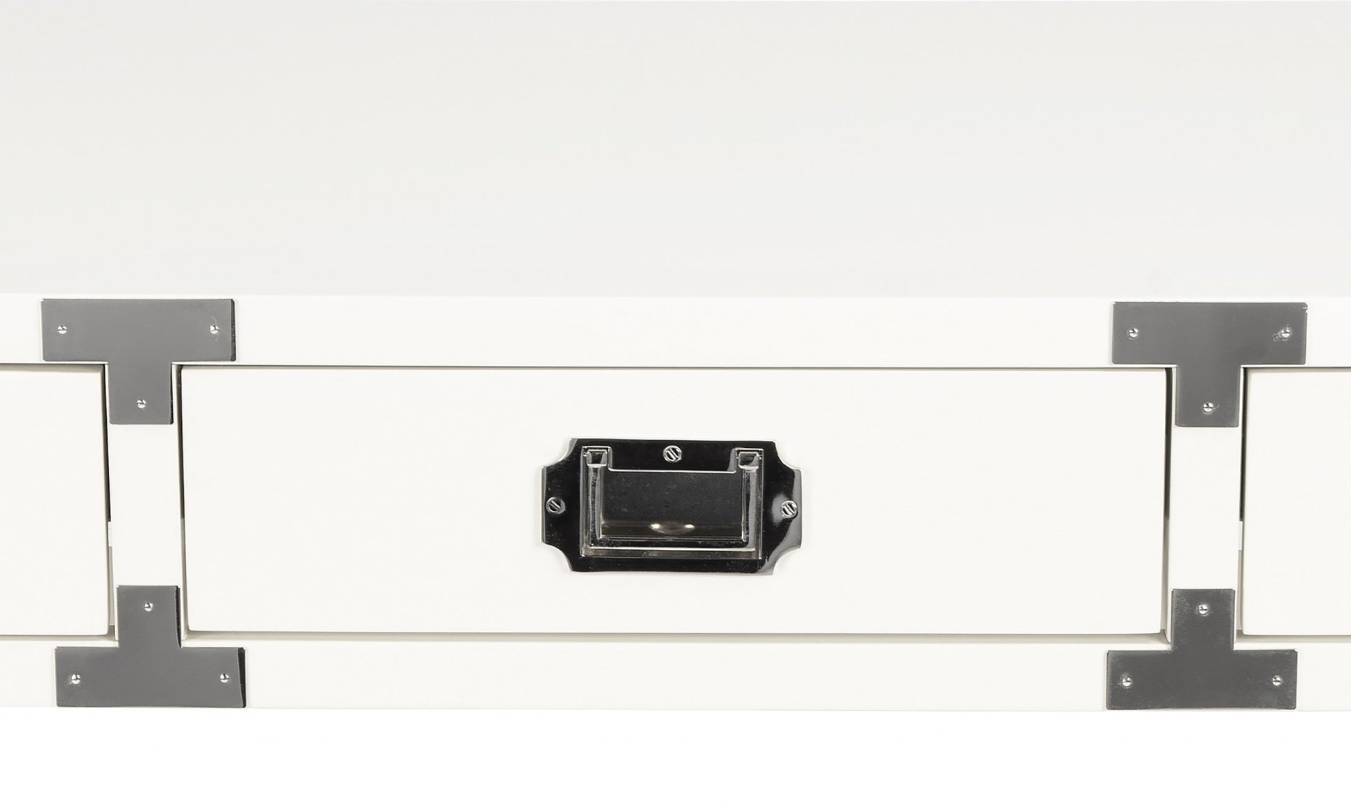 Modern White Campaign Style Desk By Homeroots | Desks | Modishstore - 7