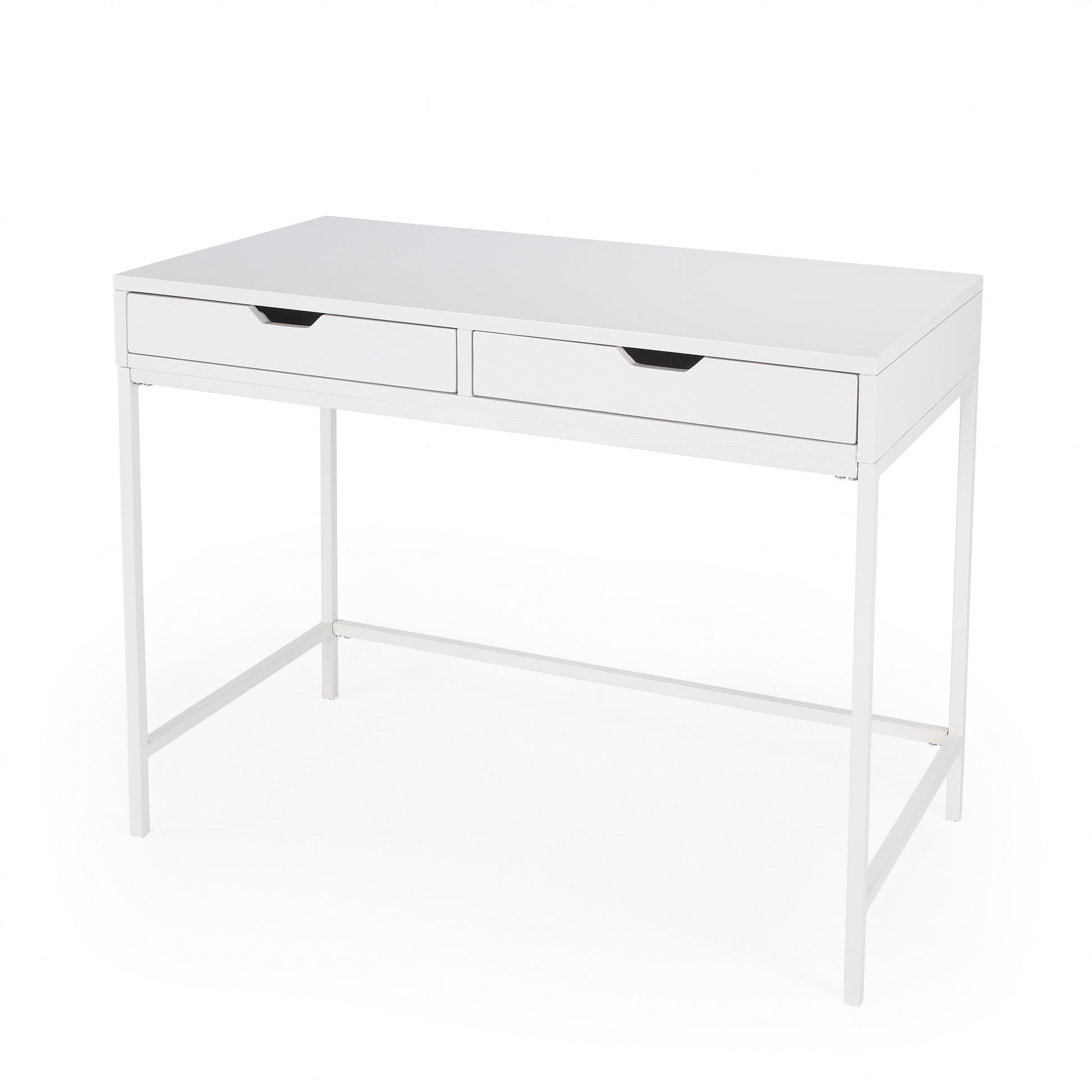 Modern Glossy White Desk By Homeroots | Desks | Modishstore
