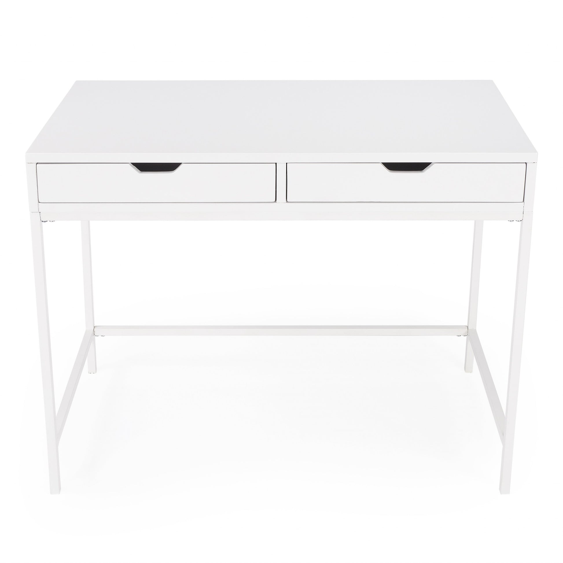 Modern Glossy White Desk By Homeroots | Desks | Modishstore - 2