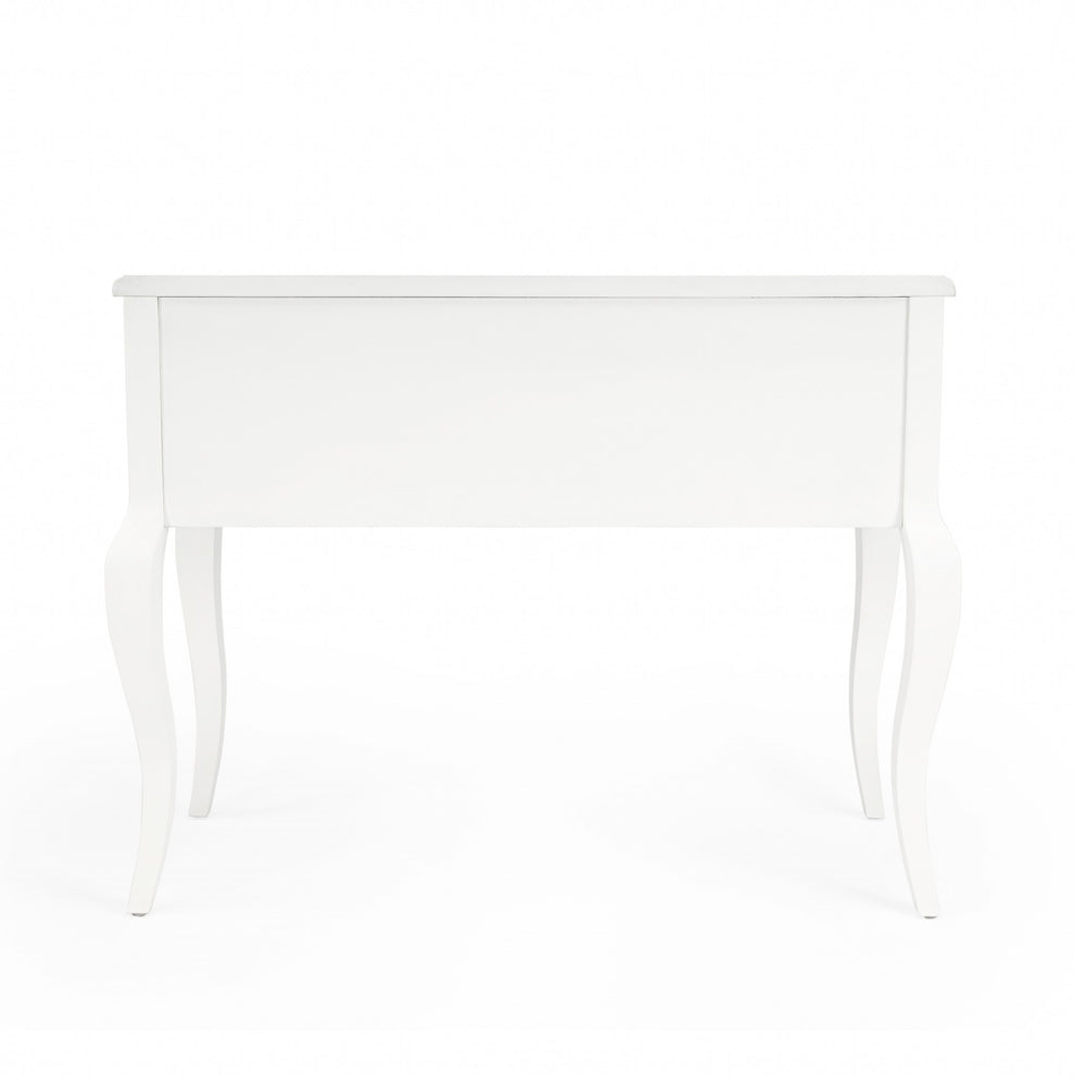 Cottage White Writing Desk By Homeroots | Desks | Modishstore - 5