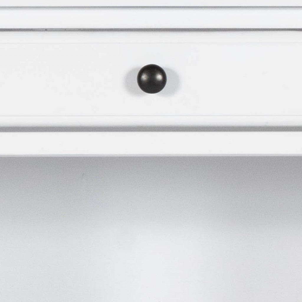 Cottage White Writing Desk By Homeroots | Desks | Modishstore - 8