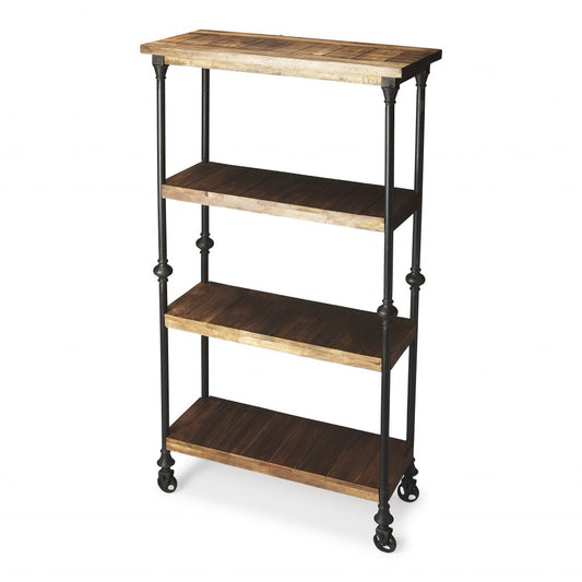 Fontainebleau Industrial Chic Bookcase By Homeroots | Bookcases | Modishstore
