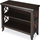 Newport Black & Cherry Low Bookcase By Homeroots | Bookcases | Modishstore - 4