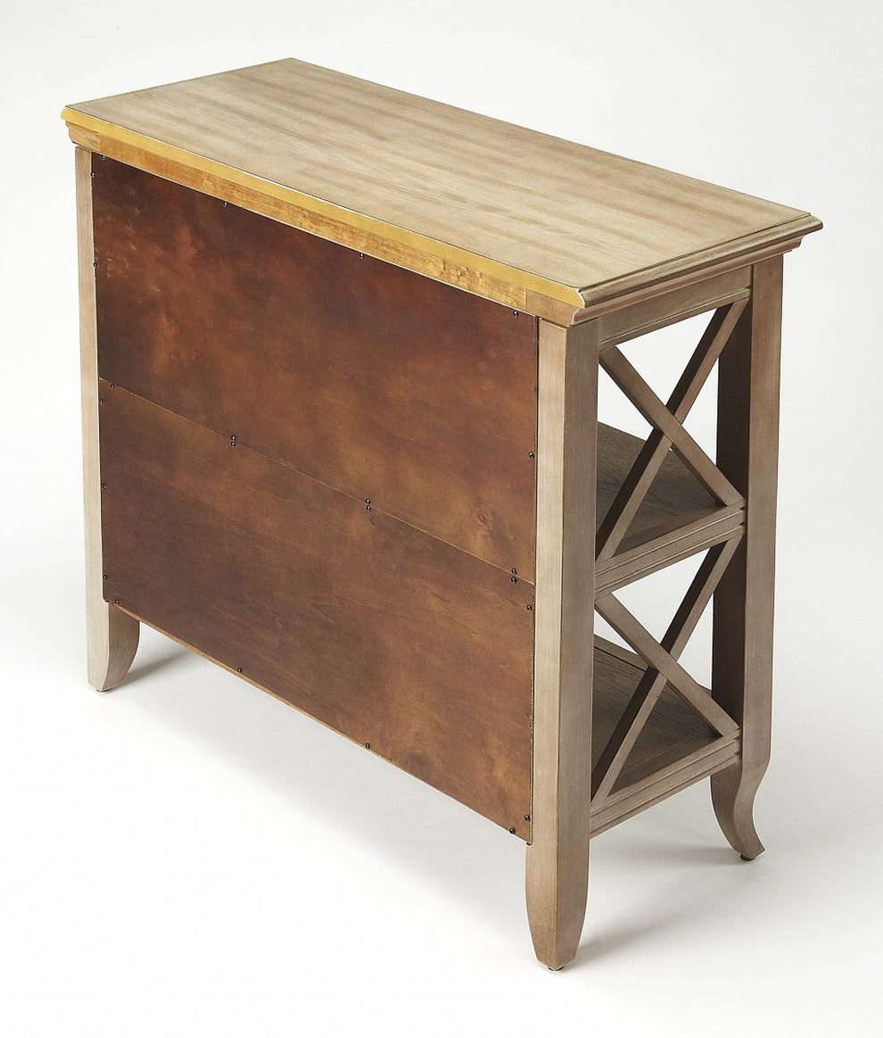 Newport Driftwood Low Bookcase By Homeroots | Bookcases | Modishstore - 3