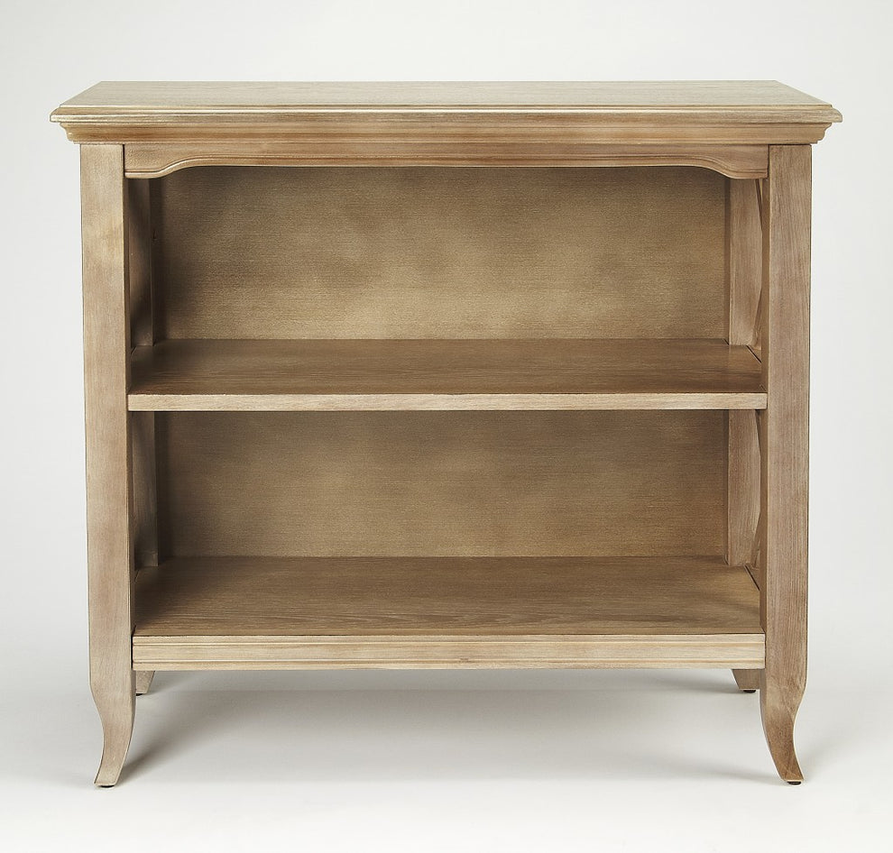 Newport Driftwood Low Bookcase By Homeroots | Bookcases | Modishstore - 5