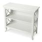 Newport Glossy White Low Bookcase By Homeroots | Bookcases | Modishstore - 2