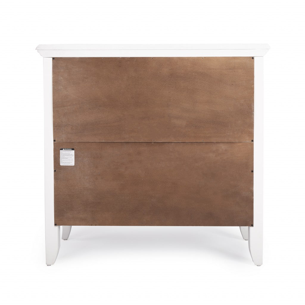 Newport Glossy White Low Bookcase By Homeroots | Bookcases | Modishstore - 6