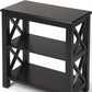 Vance Black Licorice Bookcase By Homeroots | Bookcases | Modishstore - 5