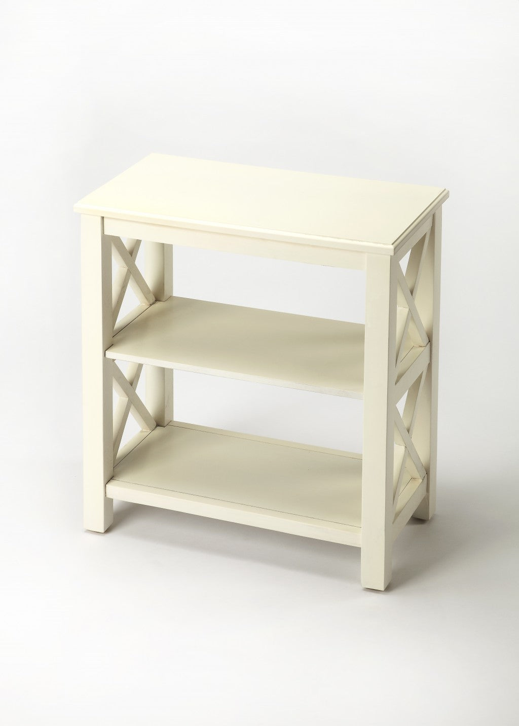 Vance Cottage White Bookcase By Homeroots