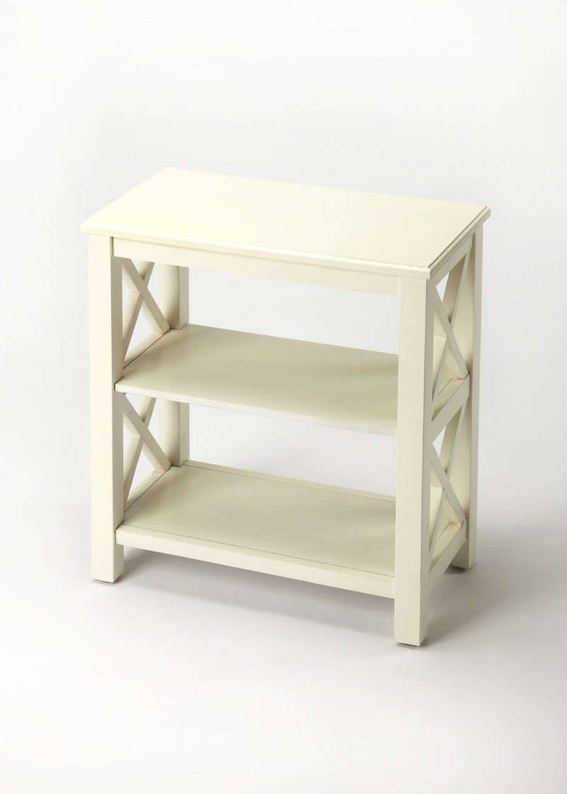 Vance Cottage White Bookcase By Homeroots | Bookcases | Modishstore