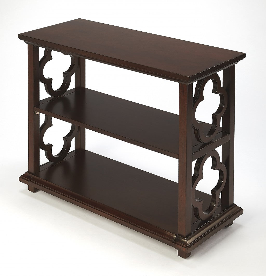 Paloma Plantation Cherry Bookcase By Homeroots | Bookcases | Modishstore