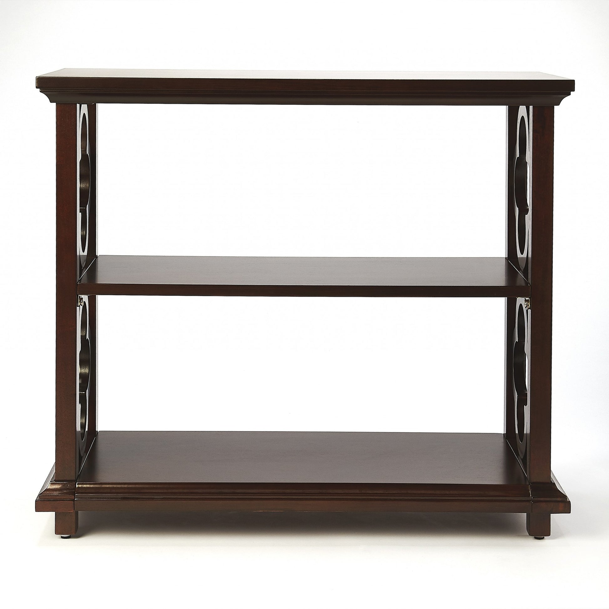 Paloma Plantation Cherry Bookcase By Homeroots | Bookcases | Modishstore - 2