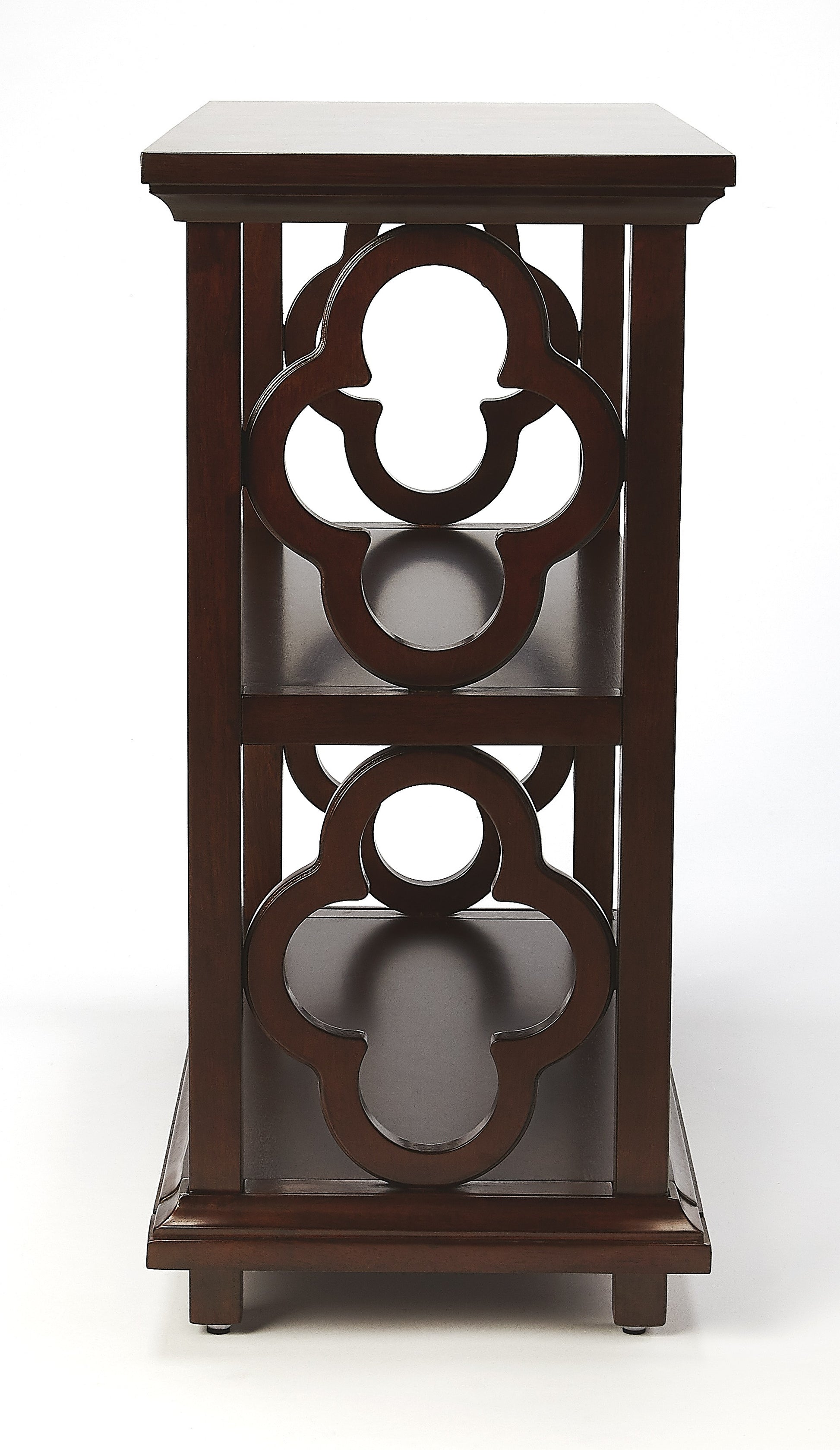 Paloma Plantation Cherry Bookcase By Homeroots | Bookcases | Modishstore - 3