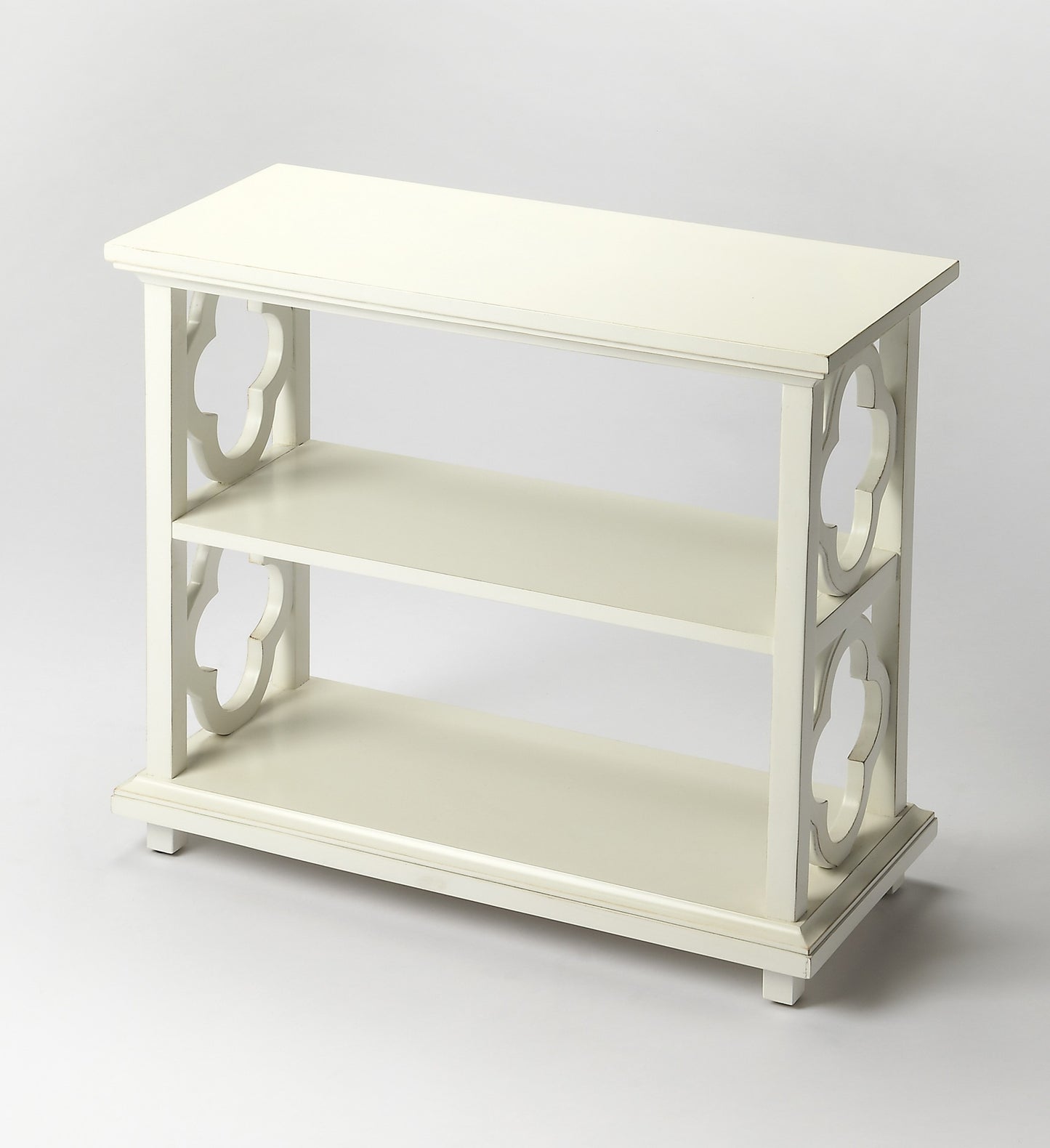 Paloma Cottage White Bookcase By Homeroots | Bookcases | Modishstore