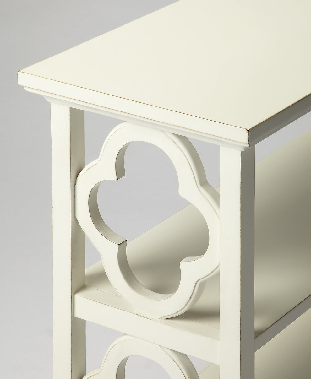 Paloma Cottage White Bookcase By Homeroots | Bookcases | Modishstore - 2